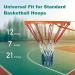 Sanung Tricolor Basketball Net Set of 2 - Anti-Whip Polyester Replacement Net for Indoor/Outdoor Use - Buy Online on GoSupps.com