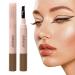 Waterproof Smudge Proof Eyeliner No Smudge Liquid Eyeliner Natural Eyeliner Cream with Angled Blade Brush Head for Drawing Smooth Lines Aviere 02#