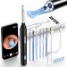Ear Wax Removal Ear Cleaner with Camera 1920HD Ear Cleaner Ear Wax Removal Tool Camera with 6 Ear Picker Built-in WiFi Ear Cleaner Earwax Removal Kit for iOS Andriod (Black)