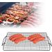 Portable BBQ Grill Mesh Mat with Handle - Non-Stick Barbecue Rack for Outdoor BBQ Camping & Parties - Buy Online on GoSupps.com
