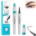 Blapee Eyebrow Pencil Atikisoi Eyebrow Pencil Eyebrow Microblading Pen 3D Waterproof Microblading Eyebrow Pen with 4 Tip Brow Pencil Long-Lasting Fills Brow Makeup (Dark Coffee)