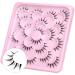 ALICE Manga Lashes 10 Pairs A001-Classic | Natural Wispy Japanese Style Anime Eyelashes | Fluffy Asian Spiky Faux Mink Lashes with Clear Band - Buy Online on GoSupps.com