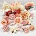 HFYZZ 21 Pack Chiffon Rose Flower Hair Clips - Bride Floral Hair Barrettes for Wedding Beach Party Decor (Pink and White) - Buy Online on GoSupps.com