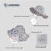 LANGZHEN Beach Sun Protection Hat for Baby Girls | Adjustable Toddler Kids Wide Brim Hat with Chin Strap | Sika Deer Design | 1-2 Years - Buy Online on GoSupps.com