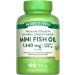 Nature's Truth Mini Fish Oil Omega 3 | 1340 mg | 100 Softgels | Burpless Lemon Flavor | Non-GMO & Gluten Free Supplement