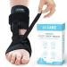 JJ CARE AFO Foot Drop Brace - Unisex Adjustable Drop Foot Brace - Foot Orthosis Ankle Brace Support to Improve Walking Gait and Pain Relief for Achilles Tendon - Black