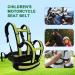 Child Safety Harness | Adjustable Motorcycle Safety Gurt for Kids | Breathable Anti-Fatigue Shoulder Straps - Fluorescent Green - Buy Online on GoSupps.com