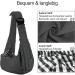 Petloft Reversible Small Dog Carrier Adjustable Hands-Free Sling for Dogs Cats & Rabbits (Dark Gray) - International Shipping Available - Buy Online on GoSupps.com
