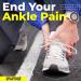Sparthos Ankle Compression Sleeve (Pair) with Arch Support - Medium, Pack of 2 | Plantar Fasciitis Brace for Men and Women | Reduce Swelling, Heel Spurs, Increase Blood Circulation | Midnight Black - Buy Online on GoSupps.com
