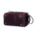 Premium Leather Toiletry Travel Pouch | Waterproof Lining | King-Size Vintage Dopp Kit by Aaron Leather Goods - Dark Brown - Buy Online on GoSupps.com