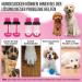 Slowton Indoor Anti-Slip Dog Socks - Adjustable Paw Protection for Small & Medium Dogs | Velcro Fastener Soft & Durable for Hardwood Floors - 4 Pairs (Rose Red M) - Buy Online on GoSupps.com