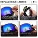 SPOSUNE Ski Goggles Over Glasses - UV400 Anti-Fog Snow Goggle for Men Women & Youth - Blue VLT 22% - Buy Online on GoSupps.com