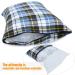 REDCAMP Outdoor Camping Pillow - Lightweight Flannel Travel Pillow with Removable Cover (Blue/Grey) - Buy Online on GoSupps.com