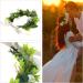 Kinsinder Adjustable Floral Crown Headband Boho Flower Headband Flower Garland Floral Crown Floral Headpiece for Wedding Ceremony Party Festival (1) - Buy Online on GoSupps.com