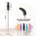 100PCS Multi-Colored Crystal Eyelash Mascara Brushes - Makeup Applicator Wands - Buy Online on GoSupps.com