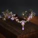 MOSTORY Handmade Purple Grape Vine Headband Woodland Fairy Crown Headpiece with Lavender Crystal Tiara for Women Womens Cosplay Costume Accessory for Wedding Bridal Maternity - Buy Online on GoSupps.com