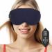 Heated Massage Eye Mask USB Heating Eye Mask with 3 Vibration Mode 3D Contoured Sleep Mask Hot Eye Compress Mask for Men Women with Timer for Dry Eye Tired Eyes MGD Dark