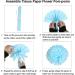 25PCS Paper Pom Poms for DIY Crafts - Blue Mix Tissue Paper Flowers for Baby Shower, Wedding, Birthday, and Christmas Home Decor - Buy Online on GoSupps.com