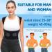 Posture Corrector Back Support Brace Adjustable Back Posture Belt for Men and Women Scoliosis Lower Back Brace Relief Pain from Upper Back Shoulders for Office Home Gym 45-55kg - Buy Online on GoSupps.com