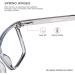 Andwood AR002 Grey Blue Light Blocking Glasses - Large Frame Bluelight Blocker for Men and Women | Anti-Blue Ray Lightweight Computer Filter - Buy Online on GoSupps.com
