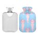 Cute cartoon axolotl heat bottle 1l pink fish winter hot water bottle hot water bottle soft plush cover Handf t warmer for children men women
