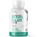 Nature's Fusions Nutri 5-MTHF L Methylfolate 1MG - 4 Month Supply 120 Vegan Tablets - Methylated Folate Supplement - Cognitive Function Heart Health Prenatal Support - Methylated Folic Acid 120 Count (Pack of 1)