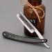 Gold Dollar 66 Stainless Steel Straight Razor for Men | Vintage Barber Shaving Razor with Natural Wood Scale - Buy Online on GoSupps.com