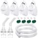 Two Sets of Replacement Kit for Adult with 6 PCS Filters (Transparent)