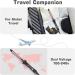 3/4 Inch Dual Voltage Curling Iron for Short Hair - Ceramic Tourmaline Professional Curling Wand in Rose Gold - Buy Online on GoSupps.com