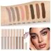 MAEPEOR Matte Liquid Eyeshadow Set - 8 Neutral Colors | Lightweight, Waterproof & Long Lasting Formula - Buy Online on GoSupps.com