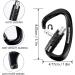 Braveshine 12kN Twist Lock Carabiner Hook - 80mm Aluminum 1200kg Resilience 2-Pack Black for Hammocks Sun Sails & Dog Leashes - Buy Online on GoSupps.com