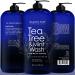 MAJESTIC PURE Tea Tree Oil Body Wash with Mint - 16 fl oz - Fights Body Odor, Athlete's Foot, Jock Itch, Ringworm & Skin Irritations - Shower Gel for Women and Men - Buy Online on GoSupps.com