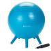 Gaiam Kids Stay-N-Play Children's Balance Ball - Flexible School Chair, Active Classroom Desk Seating with Stay-Put Stability Legs, Includes Air Pump Ball Blue 52cm