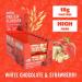 Uncle Jack's Protein Flapjacks - 16 x 100g - 18g Protein - Vegetarian (White Chocolate & Strawberry) - Buy Online on GoSupps.com