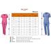 Dagacci Scrubs Medical Uniform Set - Women and Men Scrubs Top and Pants - Medium Black - Buy Online on GoSupps.com