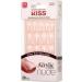KISS Salon Acrylic French Nude Collection Graceful Medium Length Nude Fake Nails Includes 28 False Nails Nail Glue Nail File and Manicure Stick (Packing May Vary) 28 count (Pack of 1) - Buy Online on GoSupps.com