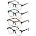 Eyekepper 4-Pack Progressive Multifocus Reading Glasses Blue Light Blocking for Women Men No Line Multifocal Readers +2.50 4pcs-mix 2.5 Diopters
