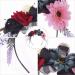 Lurrose Halloween Flower Crown Headband Mexican Rose Flower Crown dia de los muertos Flower Crown Day of The Dead Headband Skull Headpiece Headwear (Colorful) - Buy Online on GoSupps.com