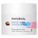 HelloBody Cocos Glam gommage corps 200 ml Gommage avec huile de noix de coco cristaux de sel et huile de jojoba Soin naturel contre la s cheresse cutan e et les cellules mortes