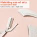 Stainless Steel Eyebrow Scissors Set with Comb - Curved Trimmer Tool for Men, Women, and Girls - 3Pcs in White - Buy Online on GoSupps.com