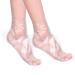 Quacc Lot de 100 couvre-pieds jetables en plastique doublure de bain en paraffine pour pieds chaussettes transparentes pour p dicure spa chaussures d'essai