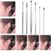 JdXun 6-Piece Stainless Steel Ear Cleaner Set | Portable Ear Wax Removal Tools with PU Bag - International Shipping Available - Buy Online on GoSupps.com