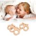 5Pcs Baby Teethers Owl Wooden Chewing Ring | Non-Toxic Robust DIY Jewelry Accessories & Baby Bite Stick - Buy Online on GoSupps.com