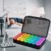 Large Weekly Pill Organizer with 7-Day 4-Times-A-Day Dispenser - Black & Rainbow - Buy Online on GoSupps.com