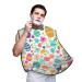 Colorful Easter Egg and Flowers Shaving Bib Gifts for Dad Waterproof Spring Beard Apron One Size Fits All