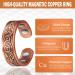 Magnetic Copper Ring for Arthritis Relief - Adjustable Wellness Ring for Men & Women (60mm) - Buy Online on GoSupps.com
