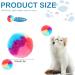 30-Piece Rainbow Tissue Balls for Cats | Soft Plush & Fluffy Kitten Puff Balls | Colorful 3.1 cm Christmas Cat Toys - Buy Online on GoSupps.com