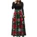 Women's fashion Christmas costume cartoon pulli dress sexy party clothes hooded tops print christmas happy with bag hoodie dress sweatshirts dress narrow rock AG xl