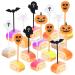 Rsstarxi 50 Pack Plastic Halloween Food Toothpicks Halloween Cupcake Toppers Pumpkin Ghost Spider Bat Cupcake Food Picks for Fruit Appetizer halloween Birthday Party Cake Decorations Design 16
