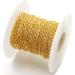 33FT Gold/Silver Twisted Cable Chains Stainless Steel Necklace Jewelry Chains Extender Link Bulk (2.0mm Width) - Ideal for Jewelry Making - Buy Online on GoSupps.com